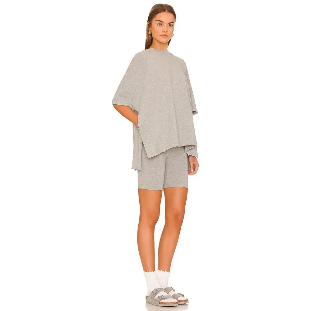 FP Movement Hot Shot Pull On High Rise Shorts Gray S
